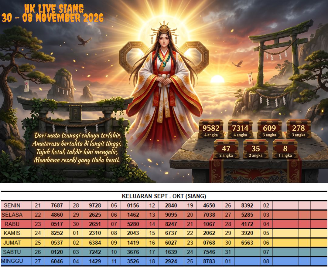 HK LIVE SIANG 30 - 08 NOVEMBER 2026
